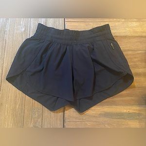 LULULEMON BLACK SHORTS!! SIZE 8 TRACKER SHORTS